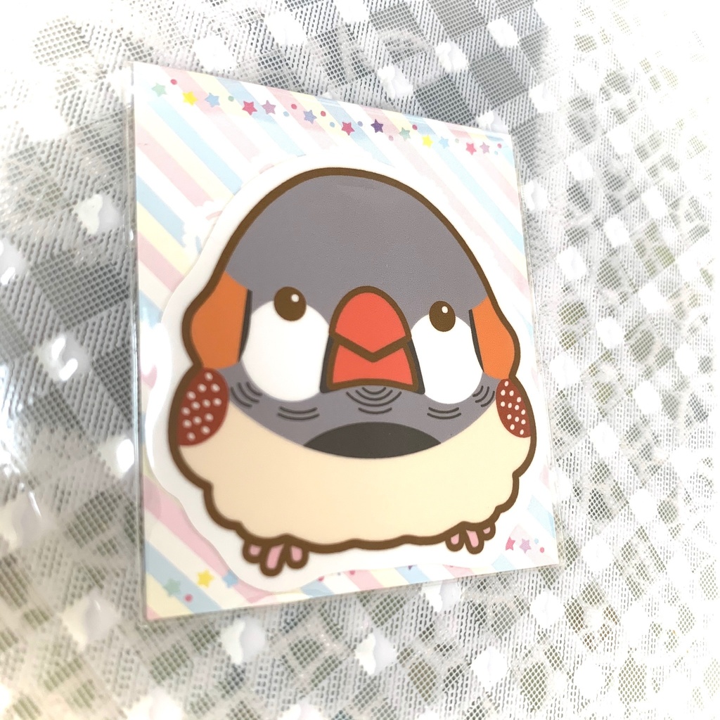 キンカチョウ・耐水ステッカー