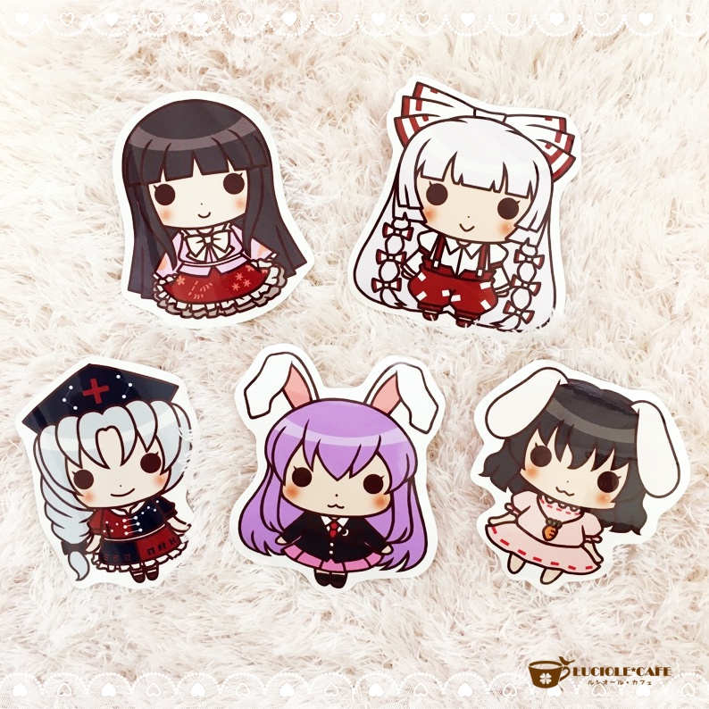 東方Project・ちびキャラステッカー【東方永夜抄】