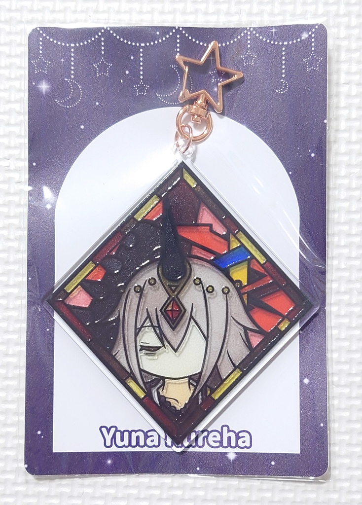 【パターンB】ステンドグラス風アクリルキーホルダー