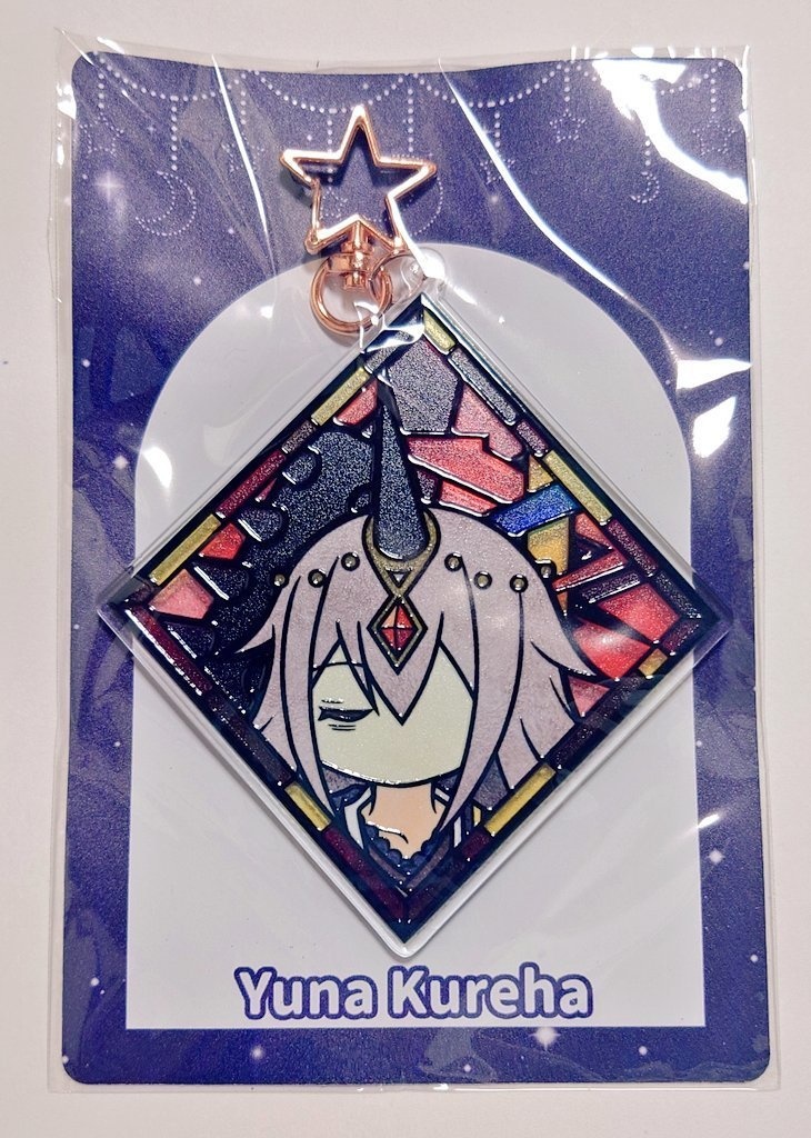 【パターンA】ステンドグラス風アクリルキーホルダー