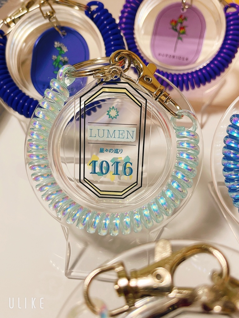 【タグ風アクリルスパイラルキーホルダー】全5種