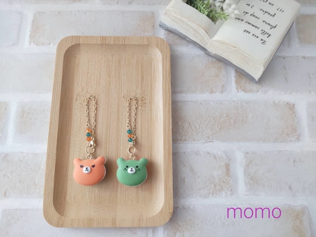 クマさんのマカロンチャームセット