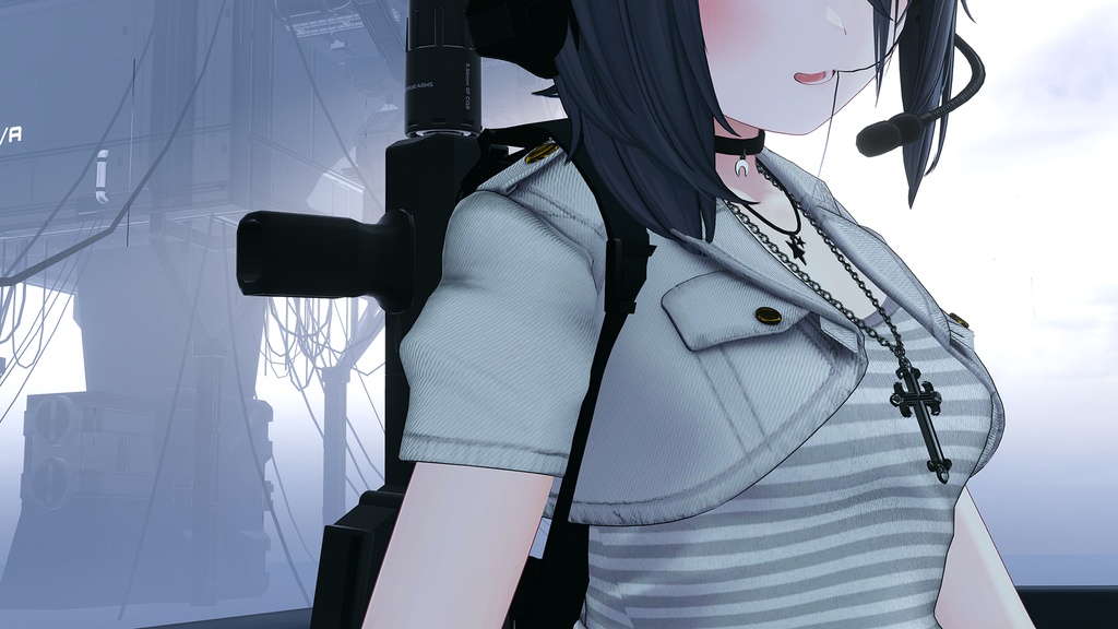 【ギミック付き3Dモデル】Beschützer/5.56mm 小銃 ベシュツァーPDW【VRChat用/Modular Avatar対応/11アバタープリセット対応】