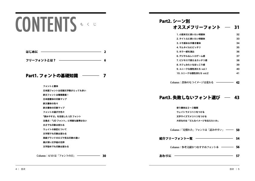 こういうときにはこういうフォント
