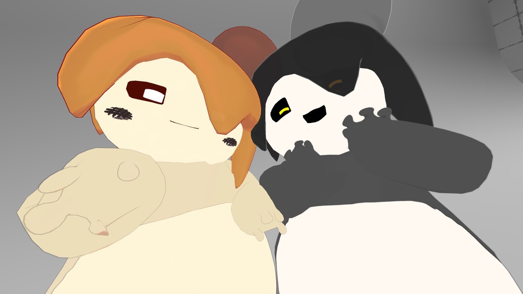 もっちりおばけのもちこちゃん VRChat用アバター(PB対応)