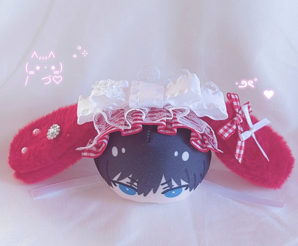 ⋆✦ふりるリボン♡たれ耳ヘッドドレス⋆✦