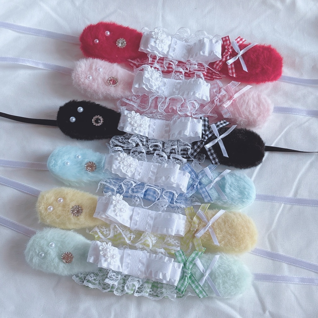 ⋆✦ふりるリボン♡たれ耳ヘッドドレス⋆✦