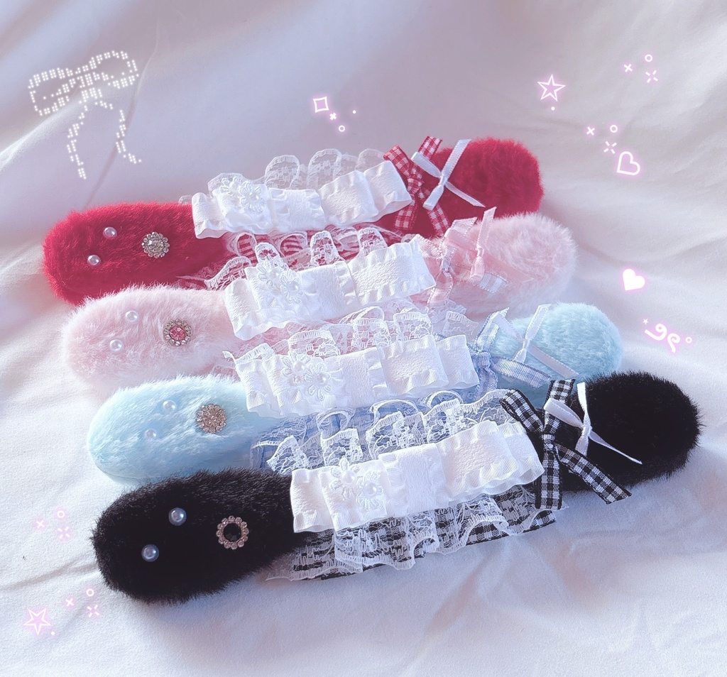 ⋆✦ふりるリボン♡たれ耳ヘッドドレス⋆✦