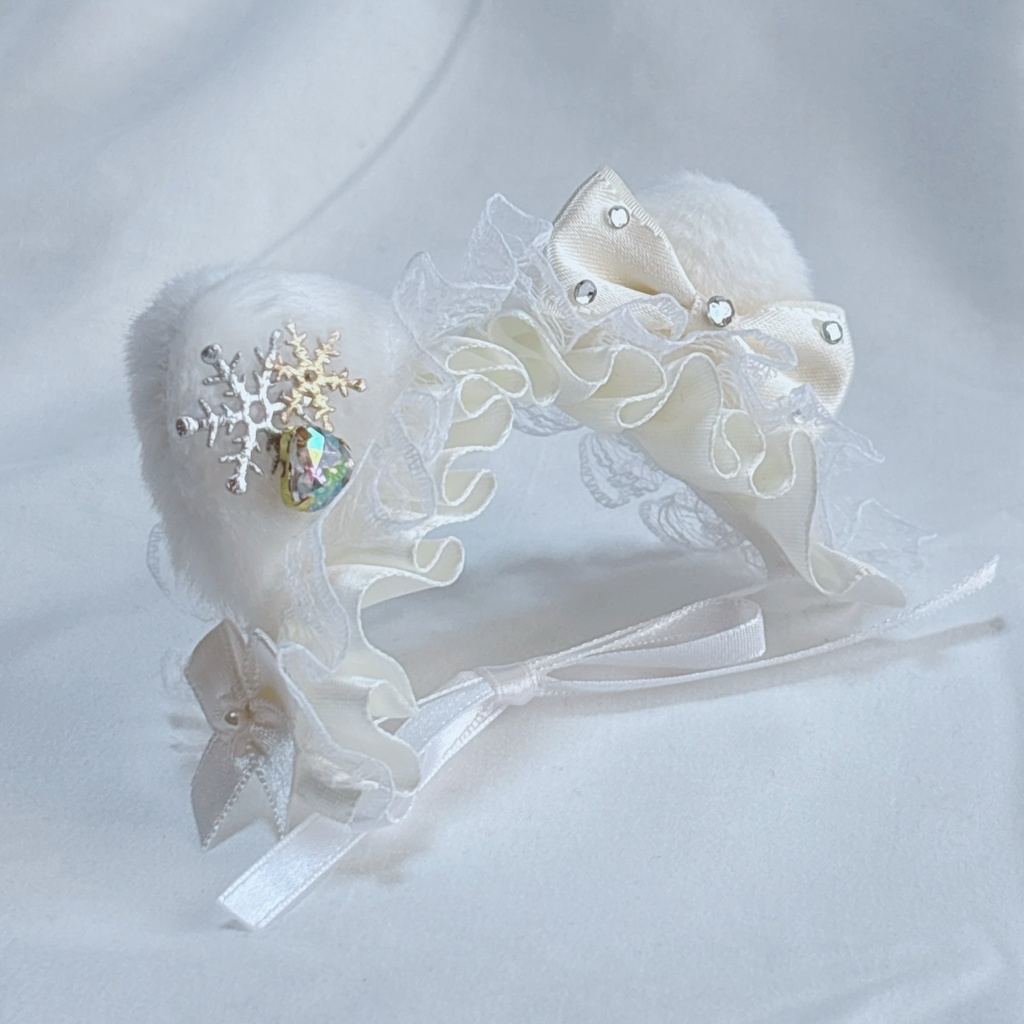 ねこみみ スノーフレーク ヘッドドレス