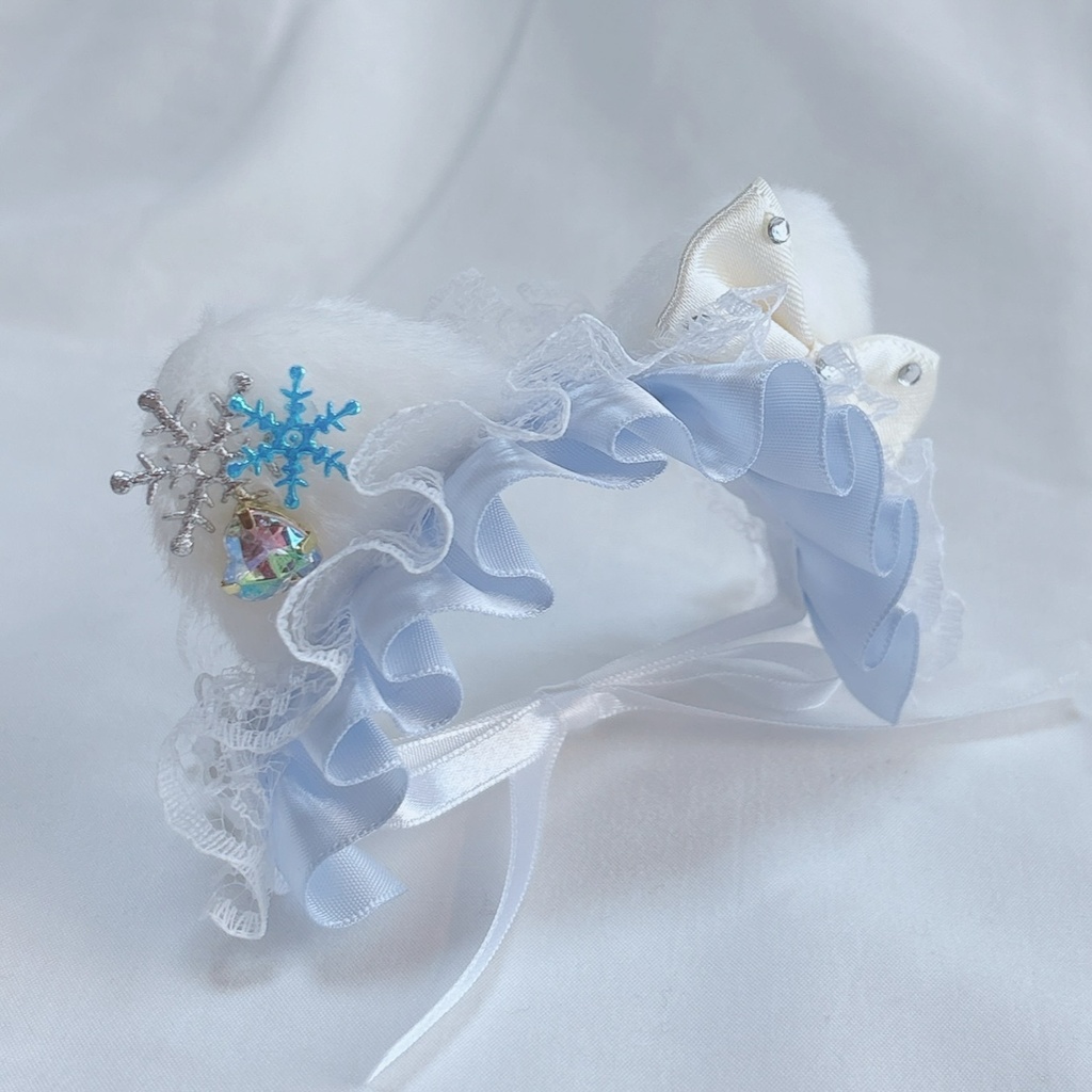 ねこみみ スノーフレーク ヘッドドレス