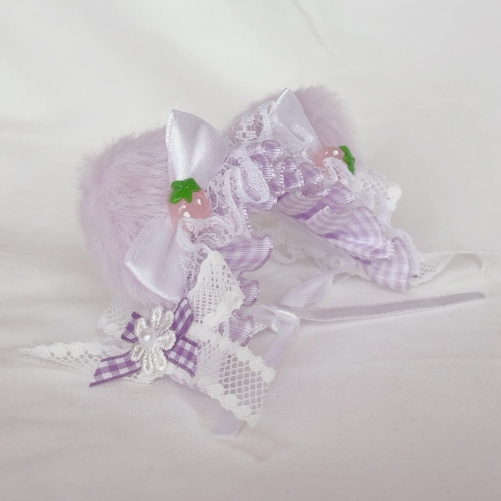 ねこみみ♡ いちご ヘッドドレス♡