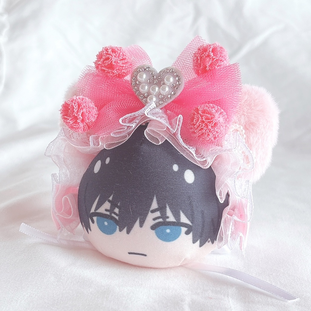 ねこみみ ポンポンリボンヘッドドレス