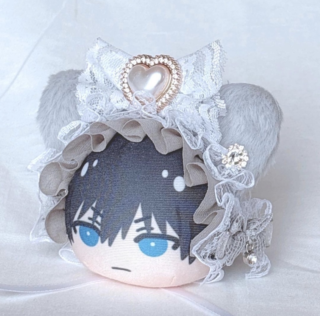 🩶グレー猫ヘッドドレス🩶𓂃🎀👑✨