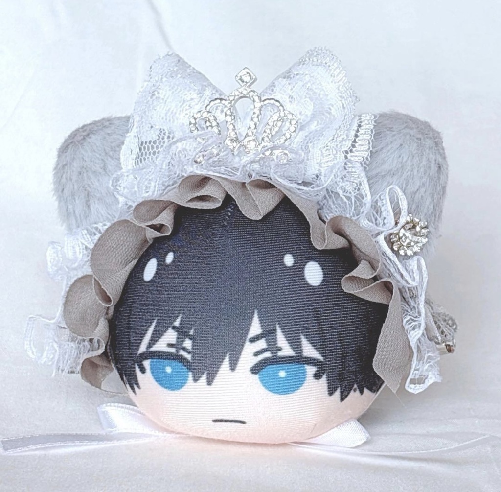 🩶グレー猫ヘッドドレス🩶𓂃🎀👑✨