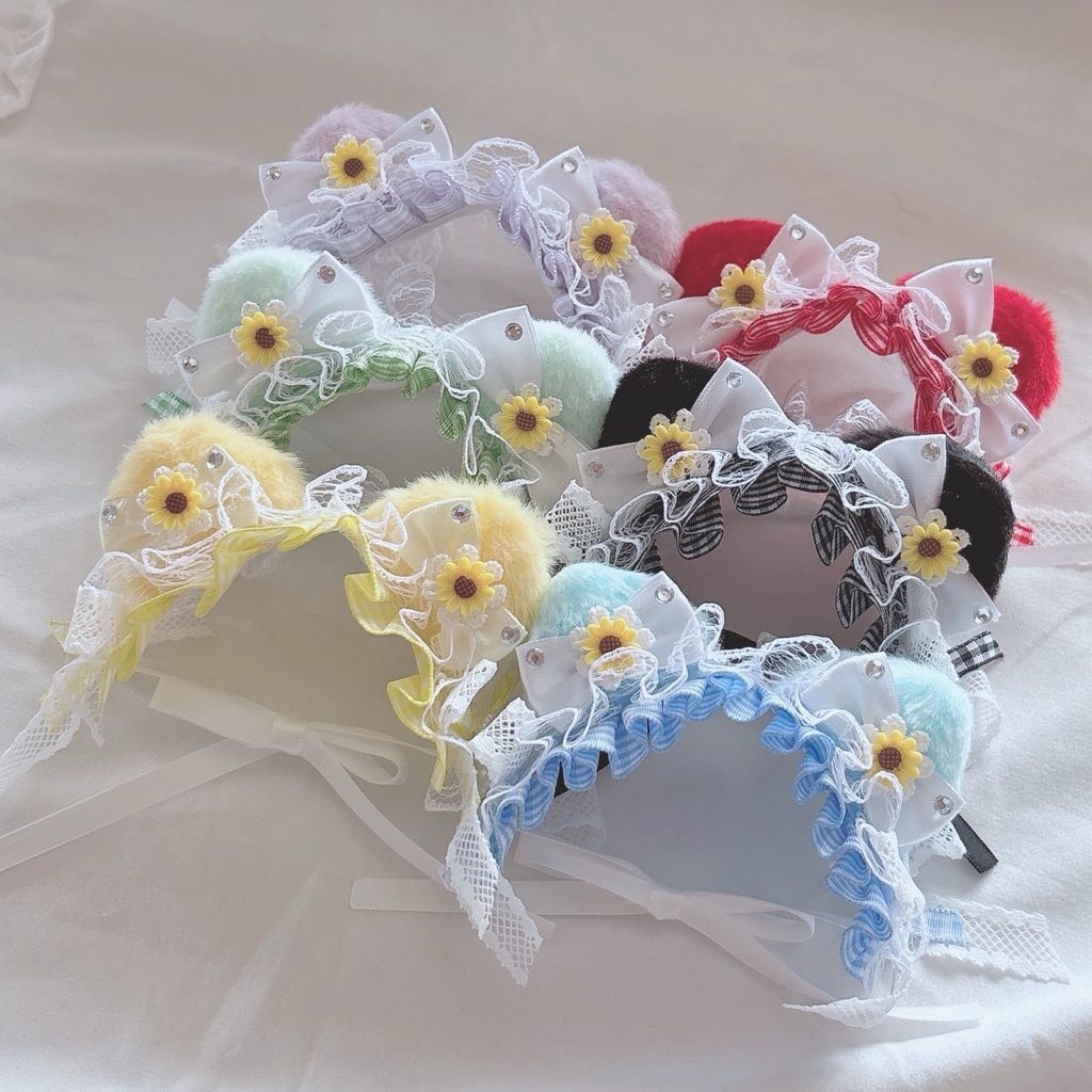 🌻ねこみみ ひまわり ヘッドドレス🌻