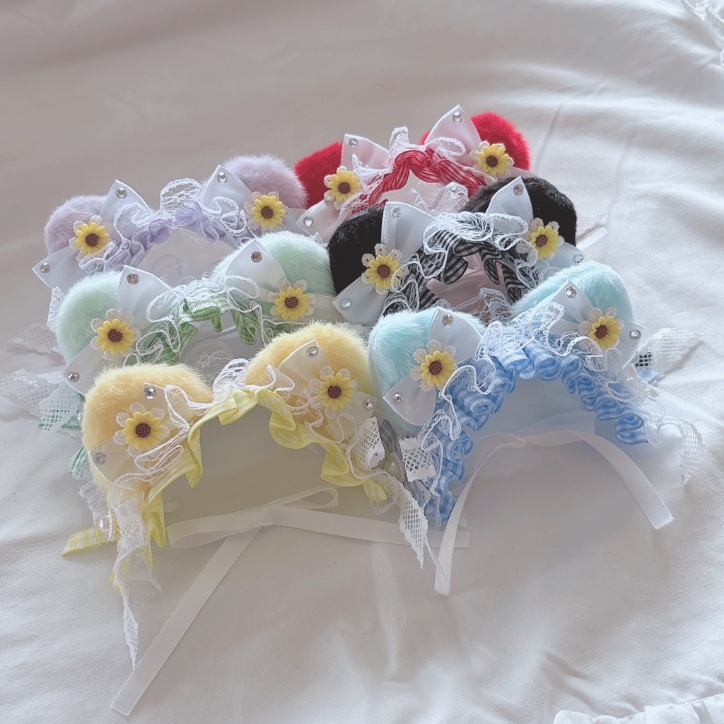 🌻ねこみみ ひまわり ヘッドドレス🌻