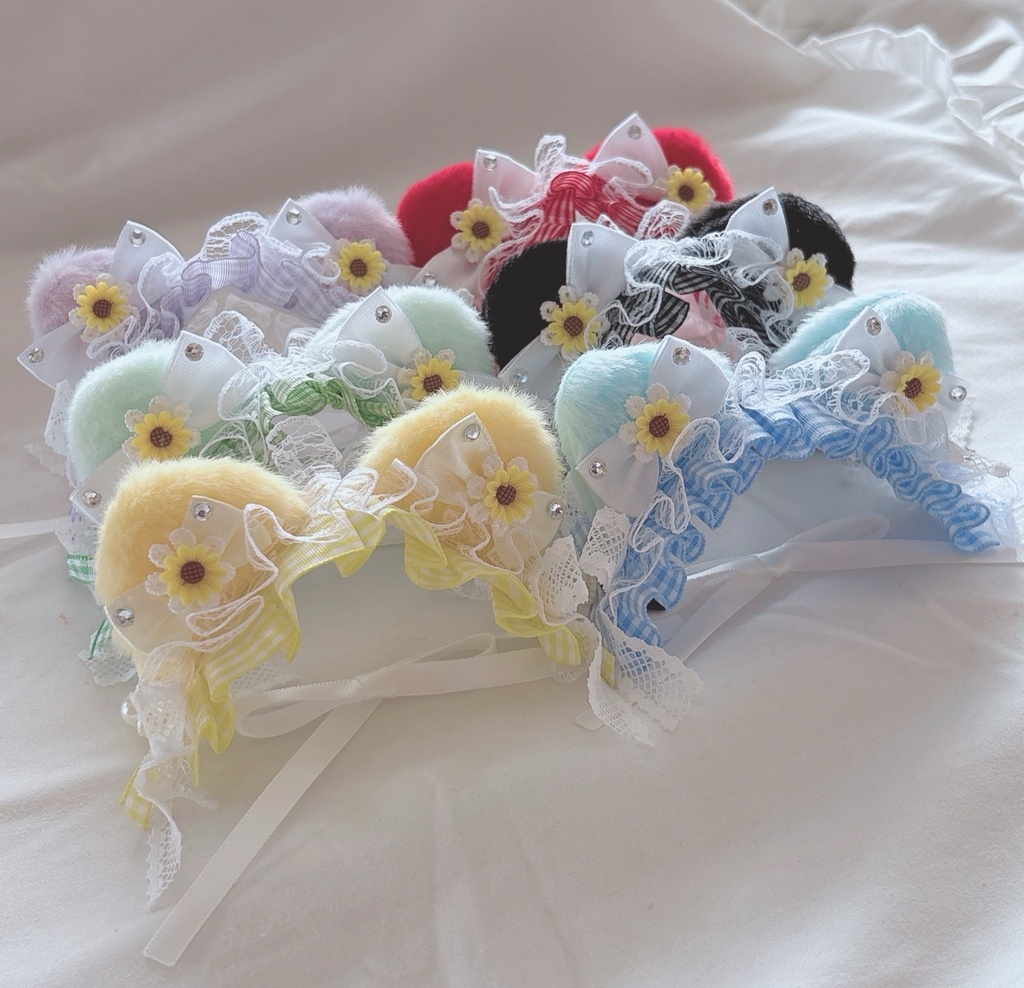 🌻ねこみみ ひまわり ヘッドドレス🌻