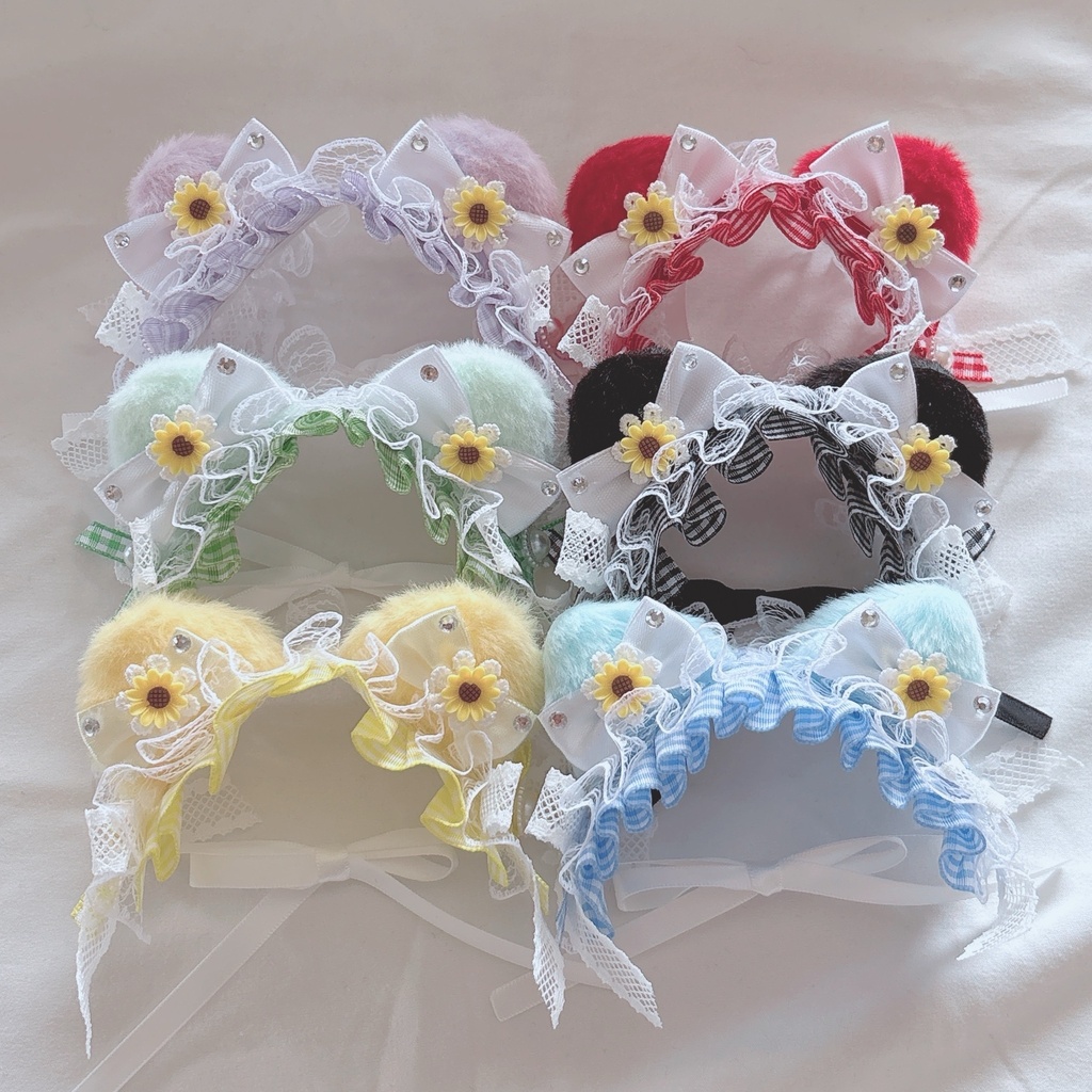 🌻ねこみみ ひまわり ヘッドドレス🌻
