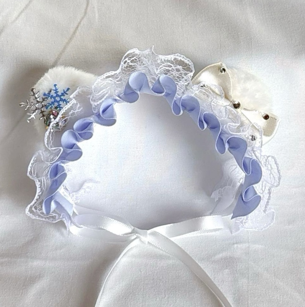 大きめ❄️スノーフレークヘッドドレス❄️