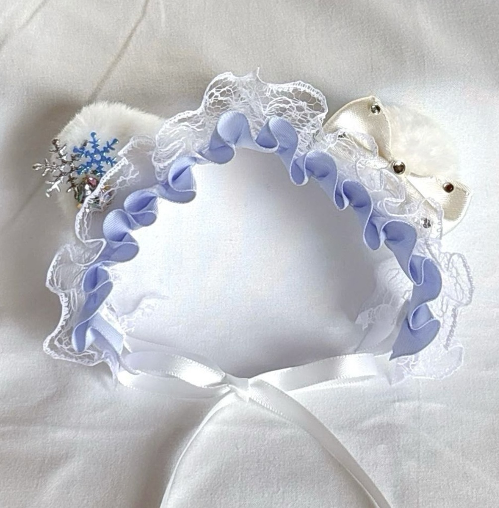 大きめ❄️スノーフレークヘッドドレス❄️