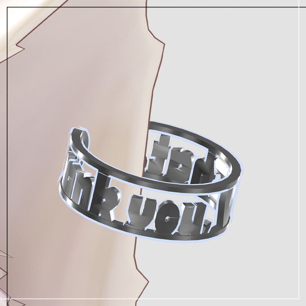 サンキューVRChatリングピアス