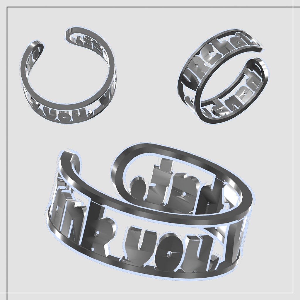 サンキューVRChatリングピアス