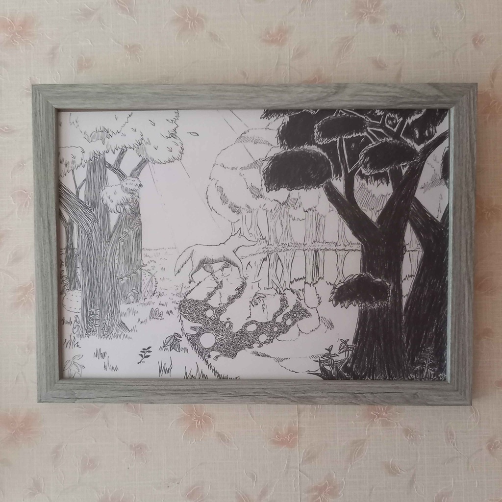 オオカミ【A4原画】