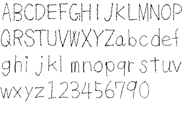 New alphabet Font