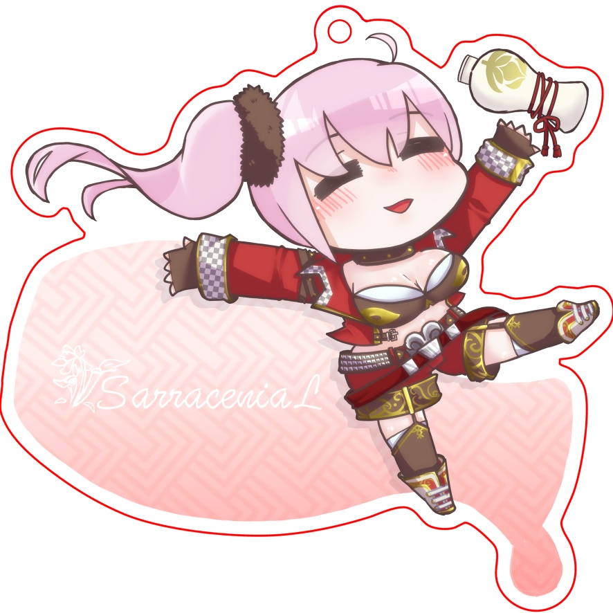 🌼花騎士🌼花見と薬箱のキーホルダー