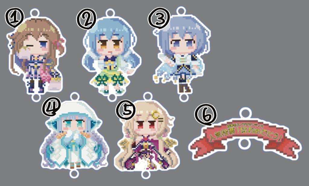 🌸つながるドットアクキー