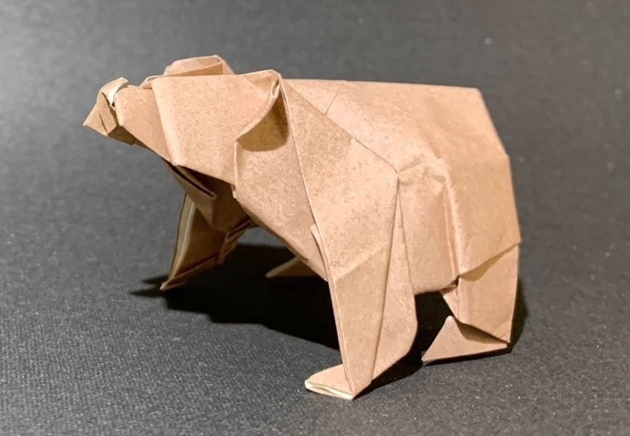 【折り図】熊　【Diagram】Bear