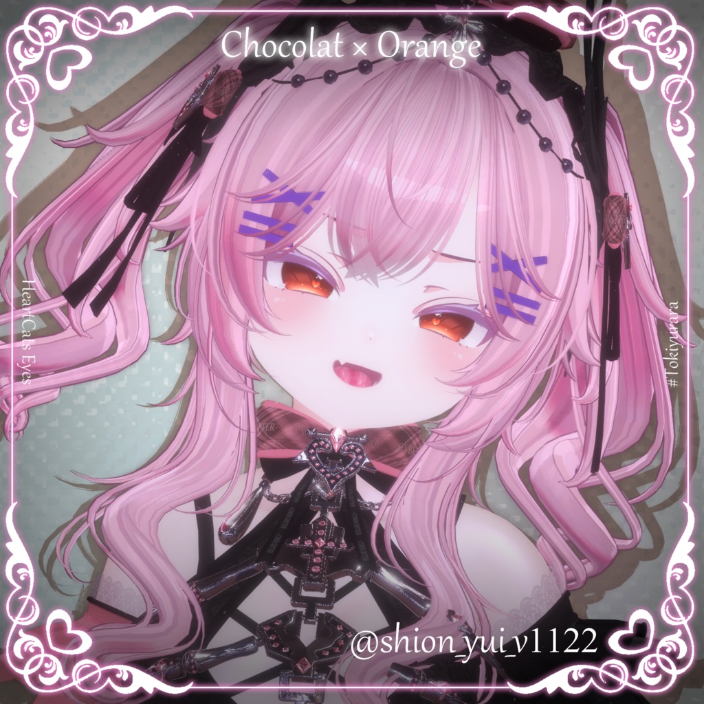 【11アバター対応】HeartCats Eyes【VRC向けアイテクスチャ】