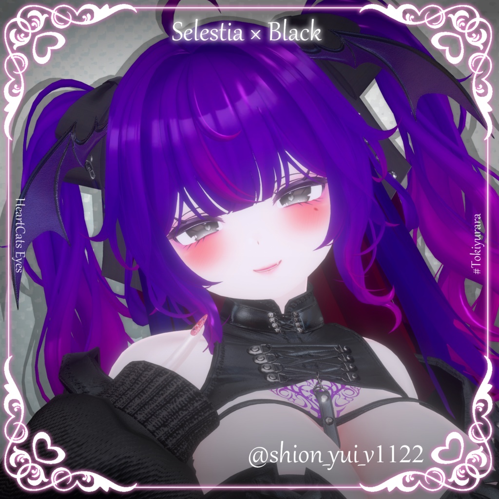 【11アバター対応】HeartCats Eyes【VRC向けアイテクスチャ】