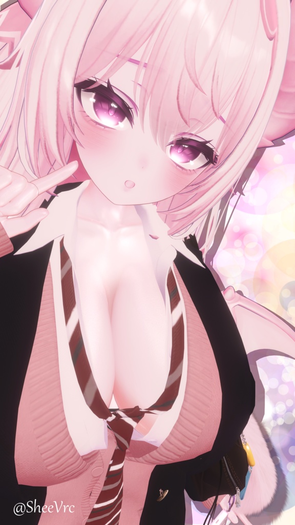 【11アバター対応】HeartCats Eyes【VRC向けアイテクスチャ】