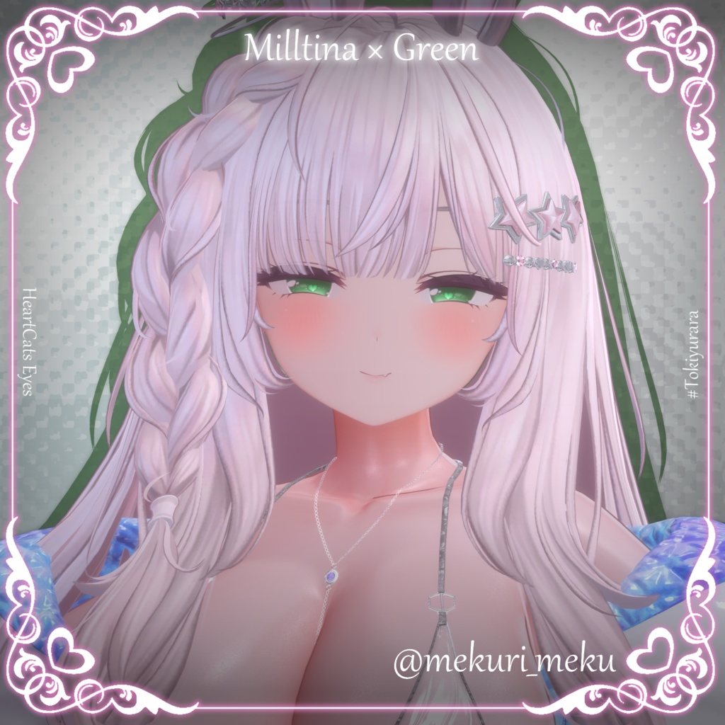 【11アバター対応】HeartCats Eyes【VRC向けアイテクスチャ】