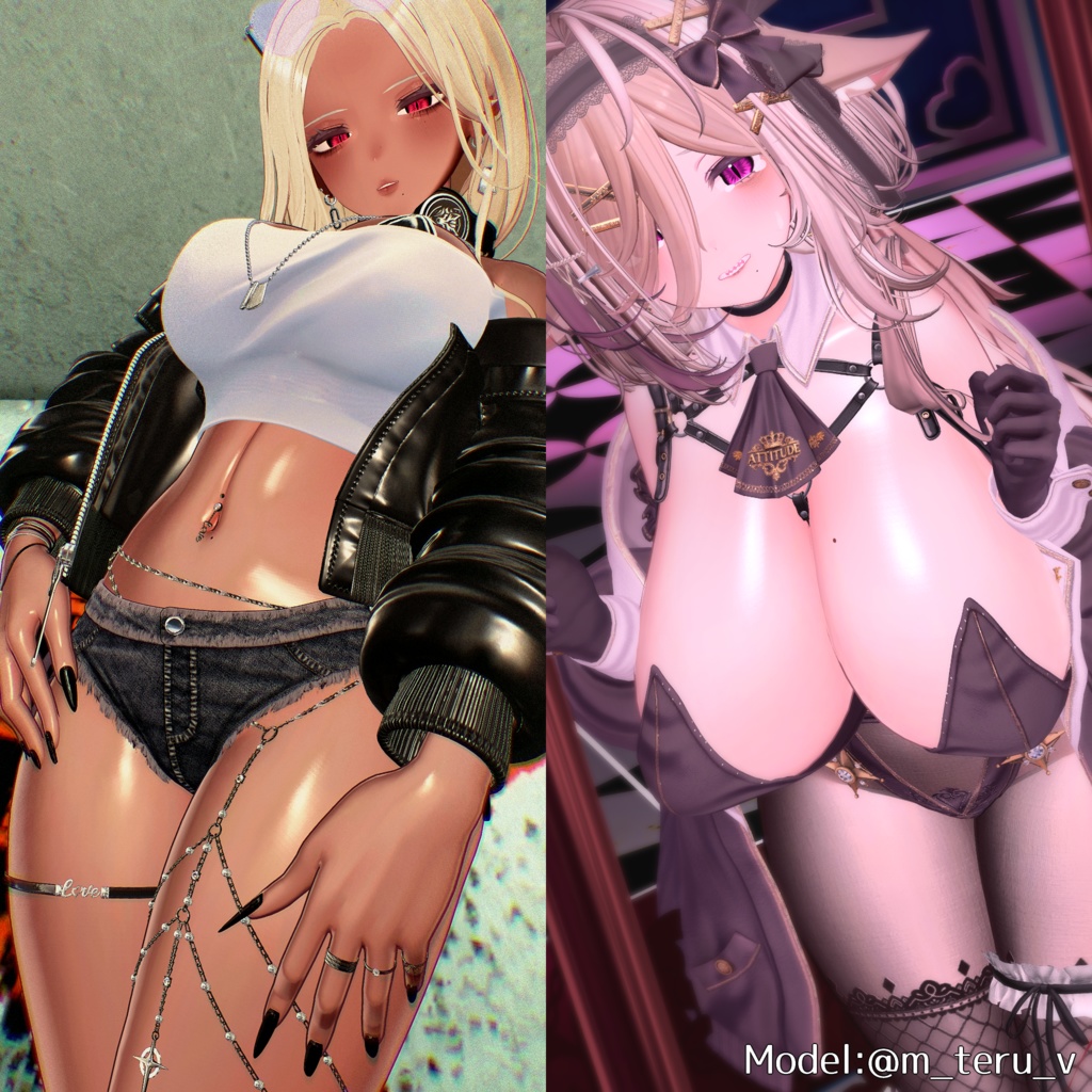 💗発売記念SALE💗【18アバター対応&汎用】PureGlowSkin/リアルつや肌マテリアル(薄色&褐色)【liltoon】