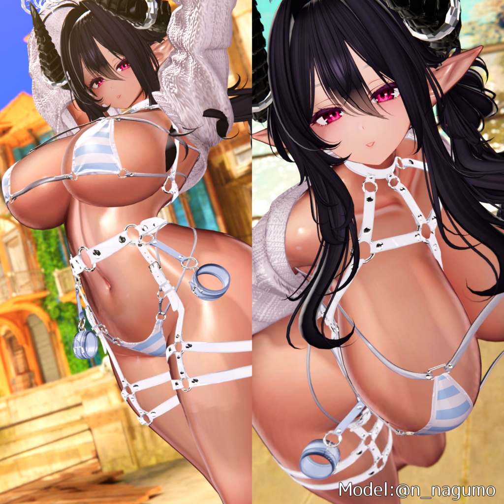 💗発売記念SALE💗【18アバター対応&汎用】PureGlowSkin/リアルつや肌マテリアル(薄色&褐色)【liltoon】
