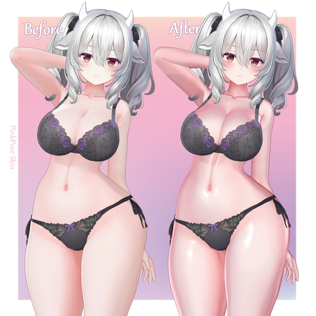 ðSALEðãã³ã¯ãã¥ã¢èãããªã¢ã« -PinkPureSkin-ãliltoonã
