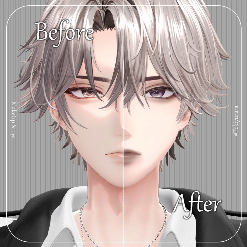 🌻SALE🌻【悠莉専用(Yuri)】MAKEUP & EYE【VRCアバター向けメイクテクスチャ&アイテクスチャ】
