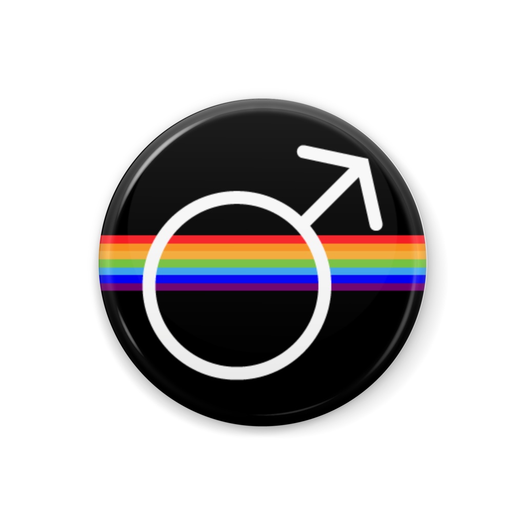 【LGBT】記号 M 缶バッジ
