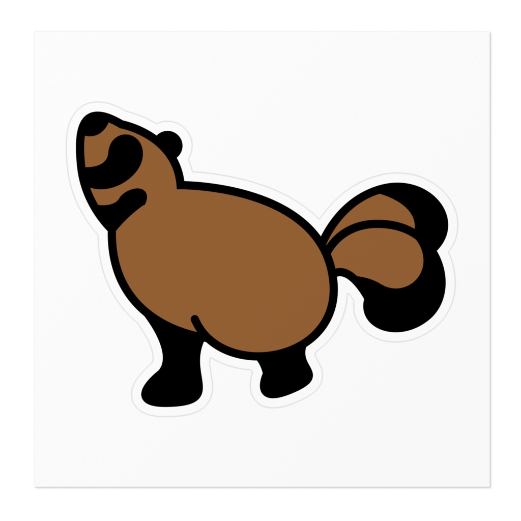 狸又ステッカー