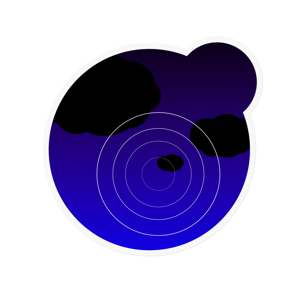 水溜まりステッカー各種