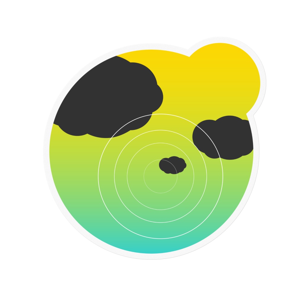 水溜まりステッカー各種