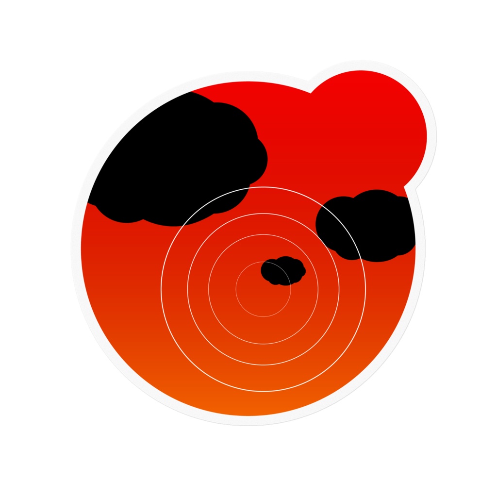 水溜まりステッカー各種