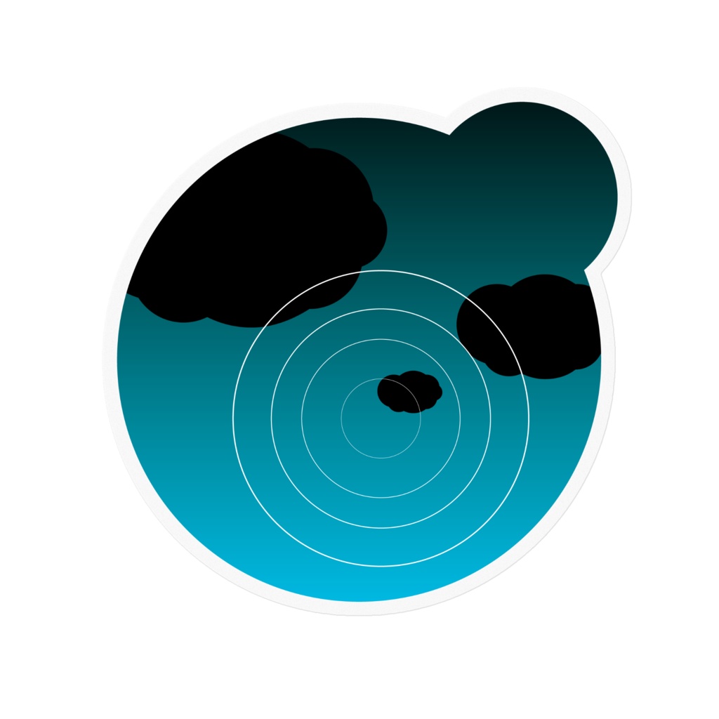 水溜まりステッカー各種