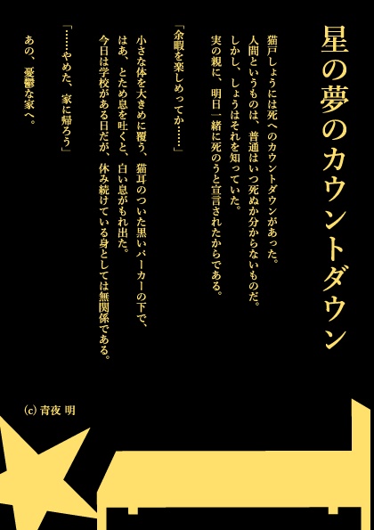 【小説】星の夢のカウントダウン