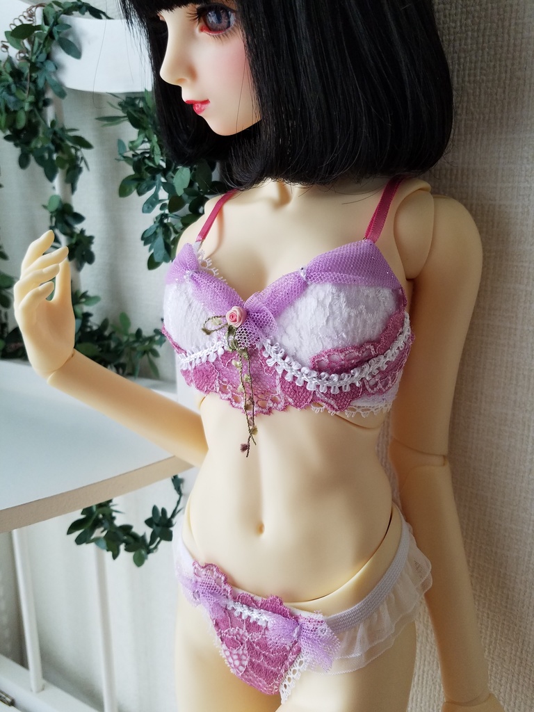 プリンセスブラ＋刺繍花付き収納袋　DD60M胸　ｓｄｇｒ推奨
