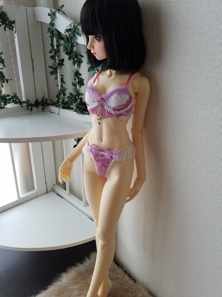 プリンセスブラ＋刺繍花付き収納袋　DD60M胸　ｓｄｇｒ推奨
