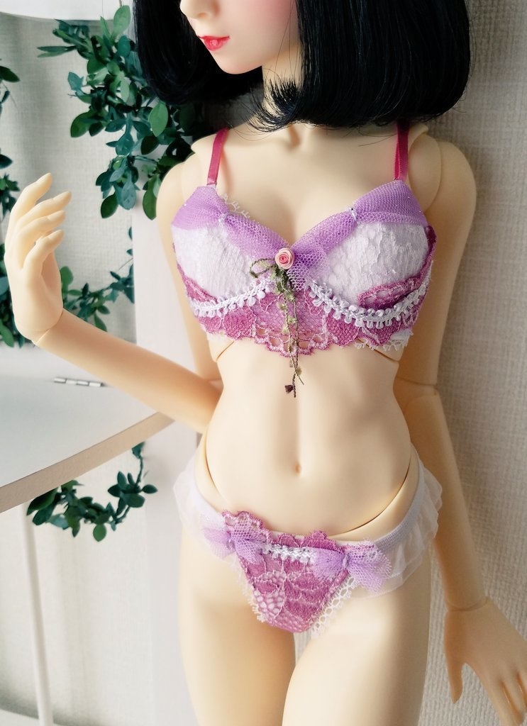 プリンセスブラ＋刺繍花付き収納袋　DD60M胸　ｓｄｇｒ推奨