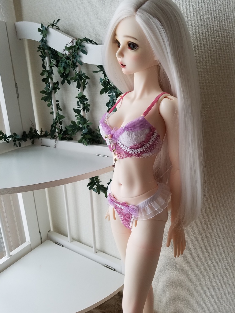 プリンセスブラ＋刺繍花付き収納袋　DD60M胸　ｓｄｇｒ推奨
